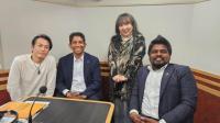 SLBCJ President & Vice President for Chiba Prefecture Attended Tokyo FM Radio Station.