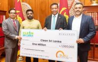 Donation to "Clean Sri Lanka" Project.