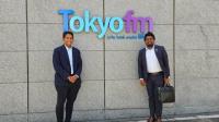 SLBCJ President & Vice President for Chiba Prefecture Attended Tokyo FM Radio Station.